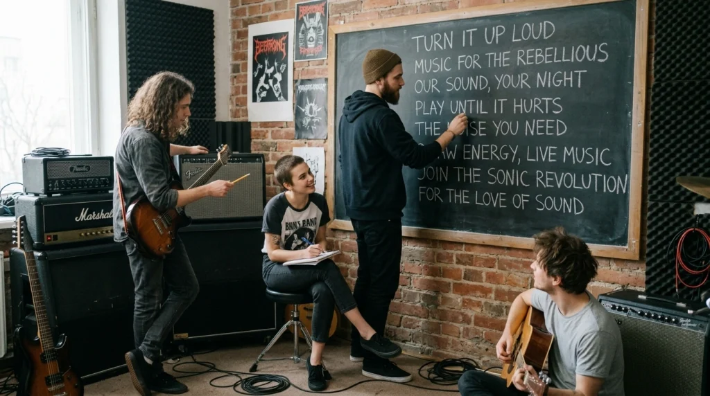 band slogan ideas
