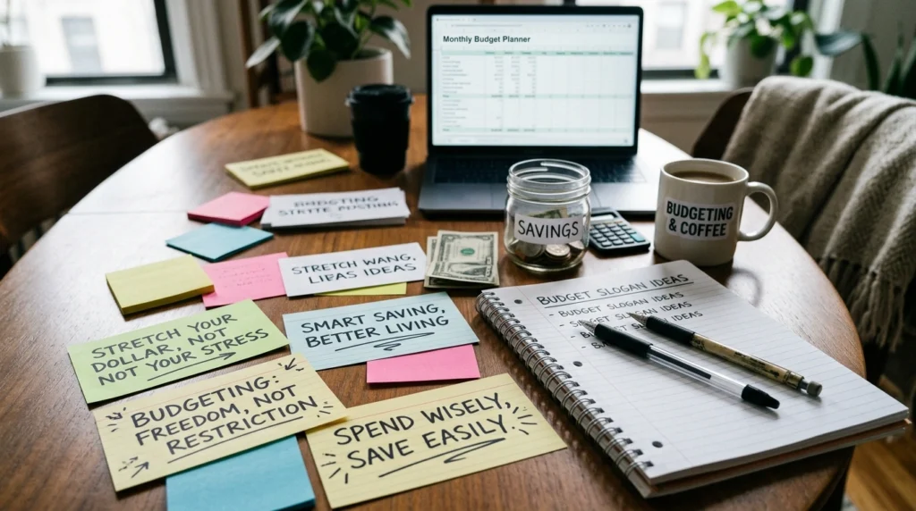 budget slogan ideas