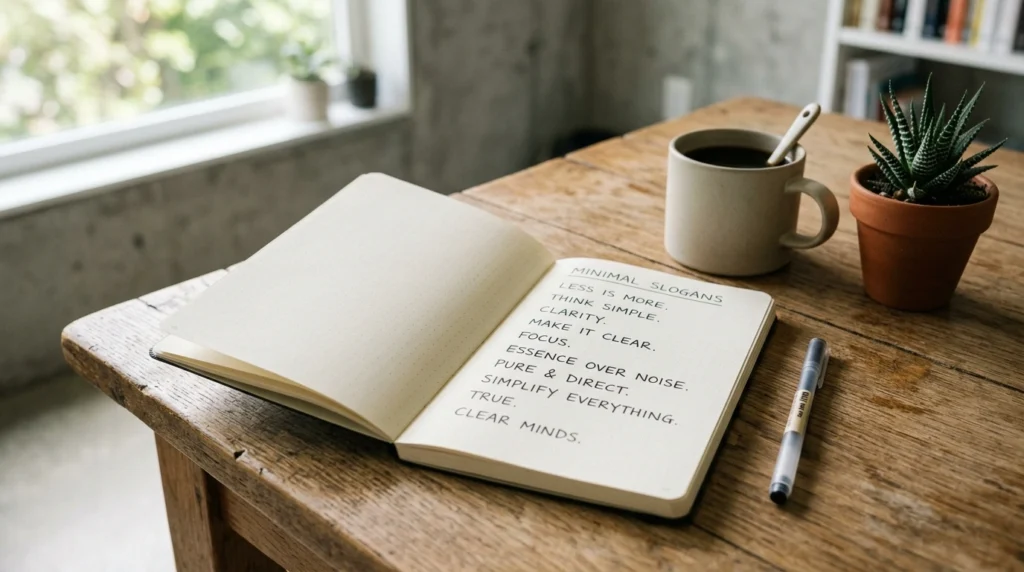 minimal slogan ideas