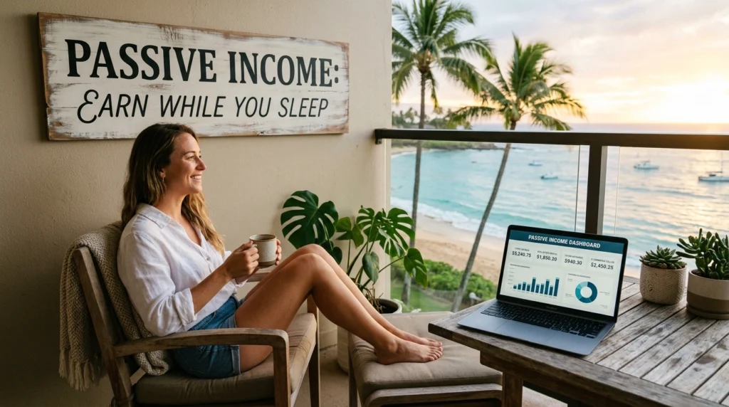 passive income slogan