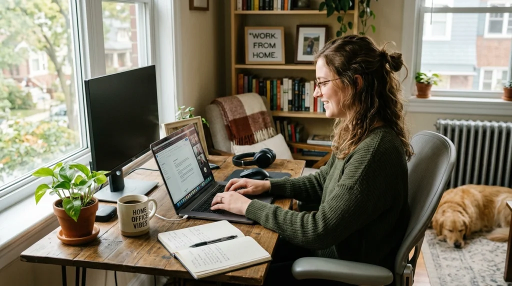work from home slogan